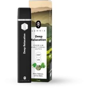Deep Relaxation CBDP+CBN Vape – Kava, Valerian & Lemon Balm Blend 1ml
